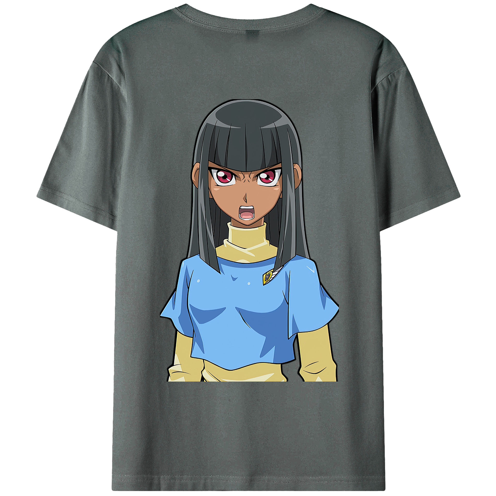 （画像用） 遊☆戯☆王 Yu-Gi-Oh! 綿100％ メンズ半袖Tシャツ（バックプリント） 通気性
